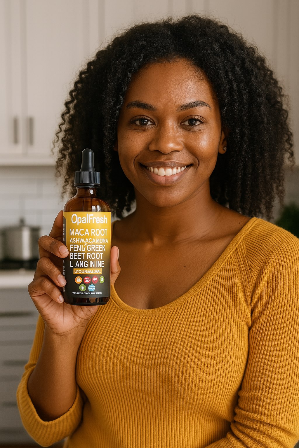 Organic Maca Root Liquid Drops with Ashwagandha Fenugreek Beet Root and L-Arginine Liquid Multivitamin for Women and Men - Adapto Drive by Clean Nutra